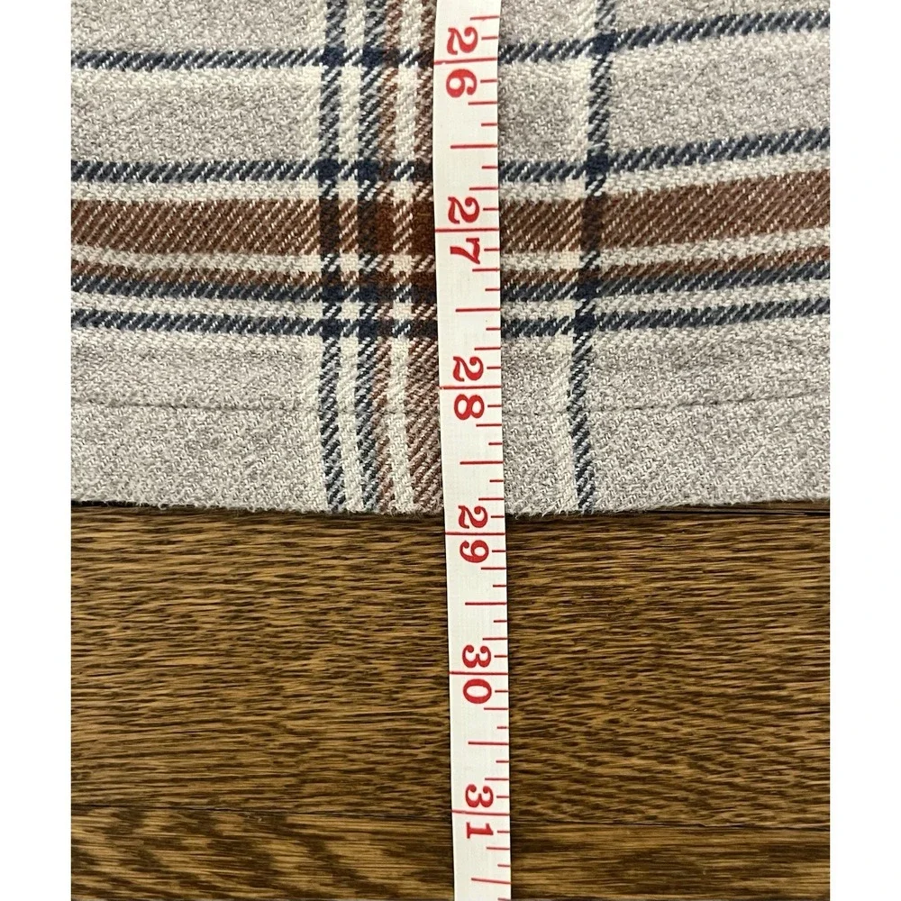 Patagonia Shirt Men Medium Long Sleeve Flannel Organic Cotton Gray Plaid - Picture 10 of 10